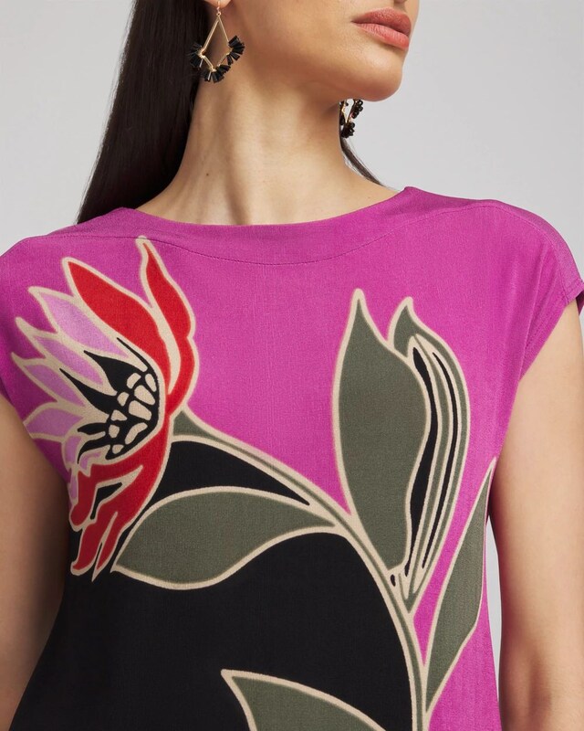 Travelers Placed Floral Tunic - image 4